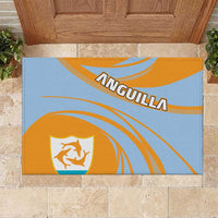 Anguilla Rubber Doormat Coat Of Arms Cricket Style - Wonder Print Shop