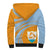 Anguilla Sherpa Hoodie Coat Of Arms Cricket Style - Wonder Print Shop