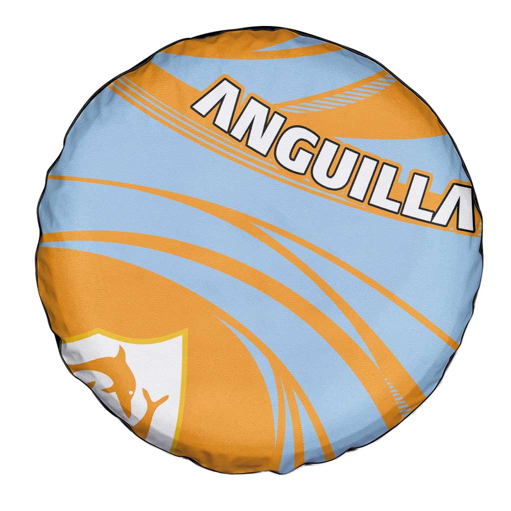 Anguilla Spare Tire Cover Coat Of Arms Cricket Style - Wonder Print Shop