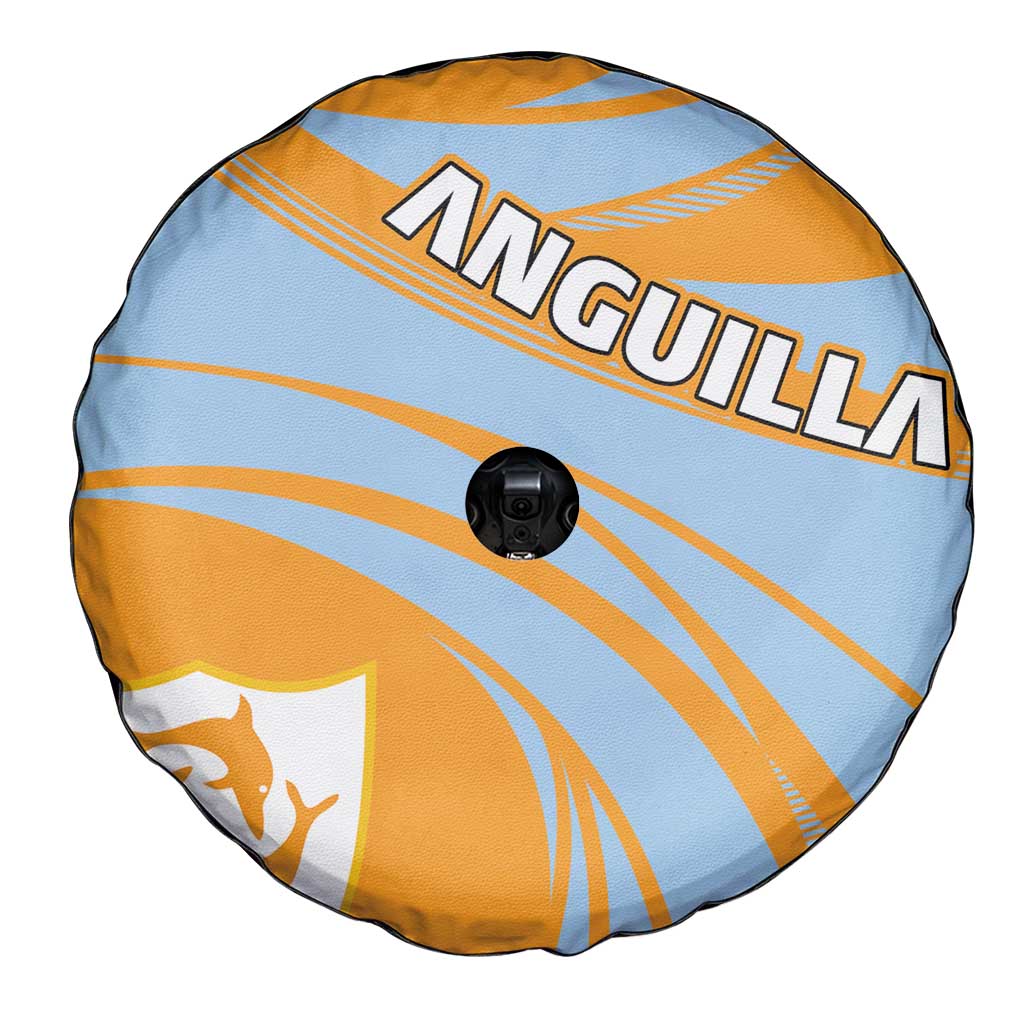 Anguilla Spare Tire Cover Coat Of Arms Cricket Style - Wonder Print Shop