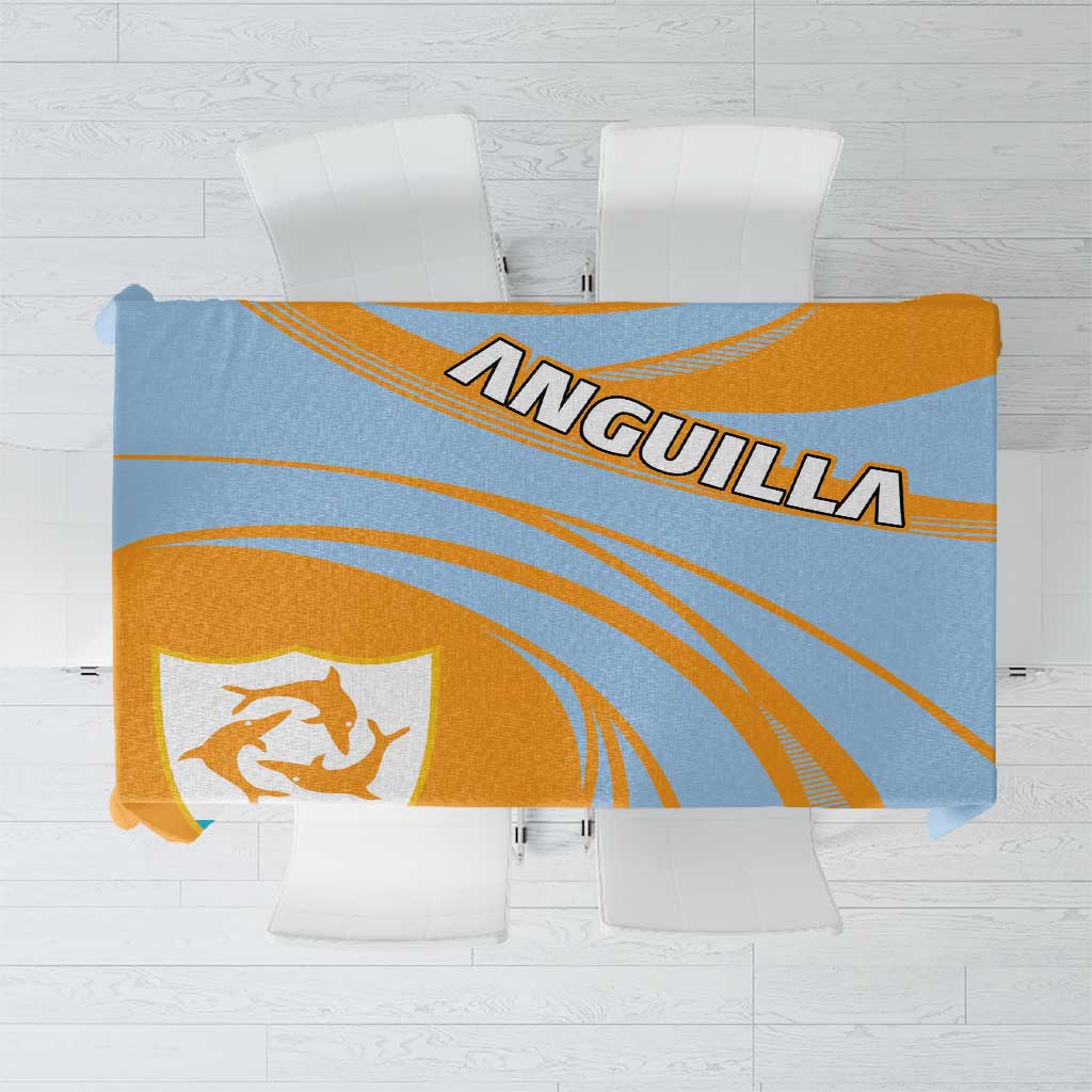 Anguilla Tablecloth Coat Of Arms Cricket Style - Wonder Print Shop
