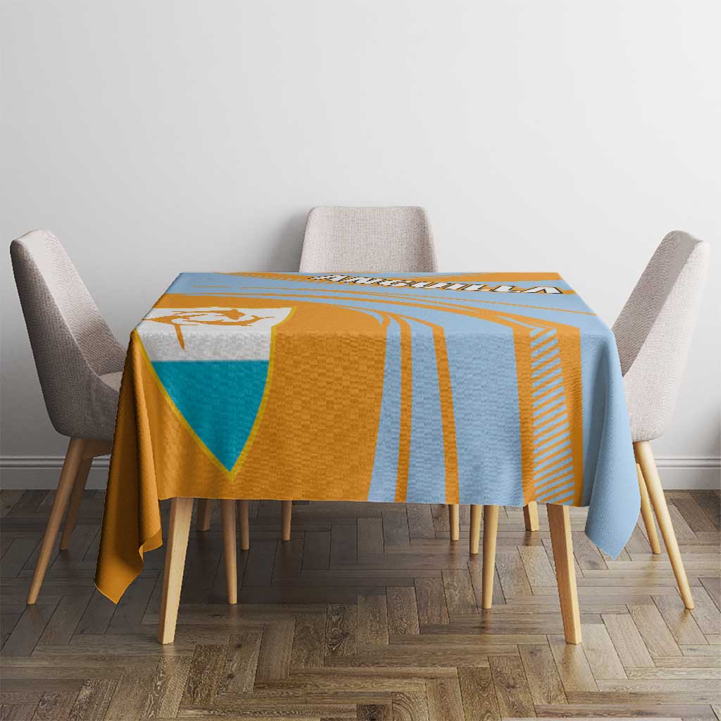 Anguilla Tablecloth Coat Of Arms Cricket Style - Wonder Print Shop