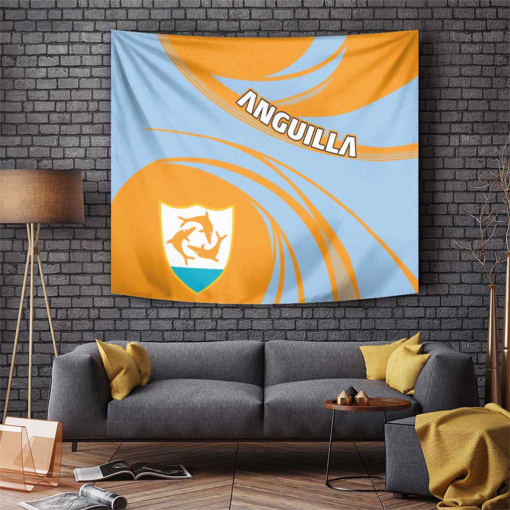 Anguilla Tapestry Coat Of Arms Cricket Style - Wonder Print Shop