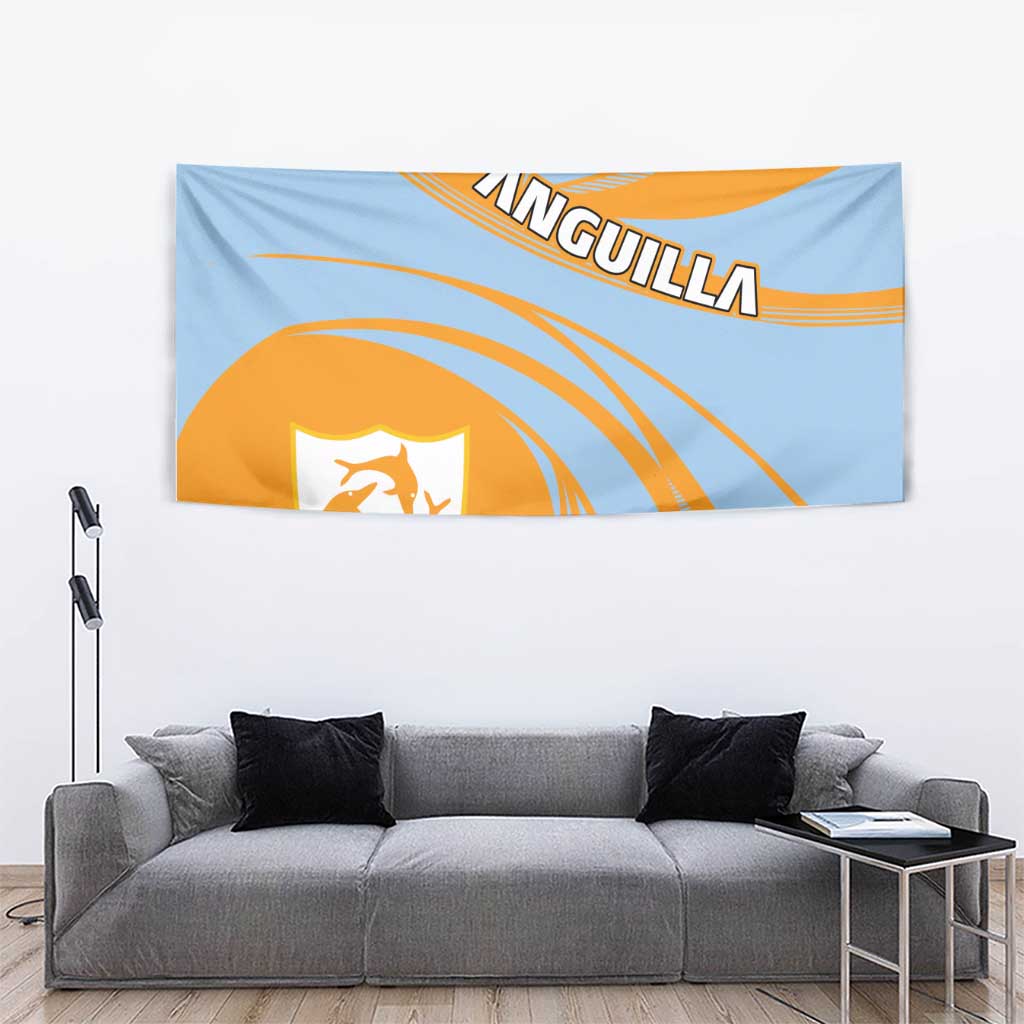 Anguilla Tapestry Coat Of Arms Cricket Style - Wonder Print Shop