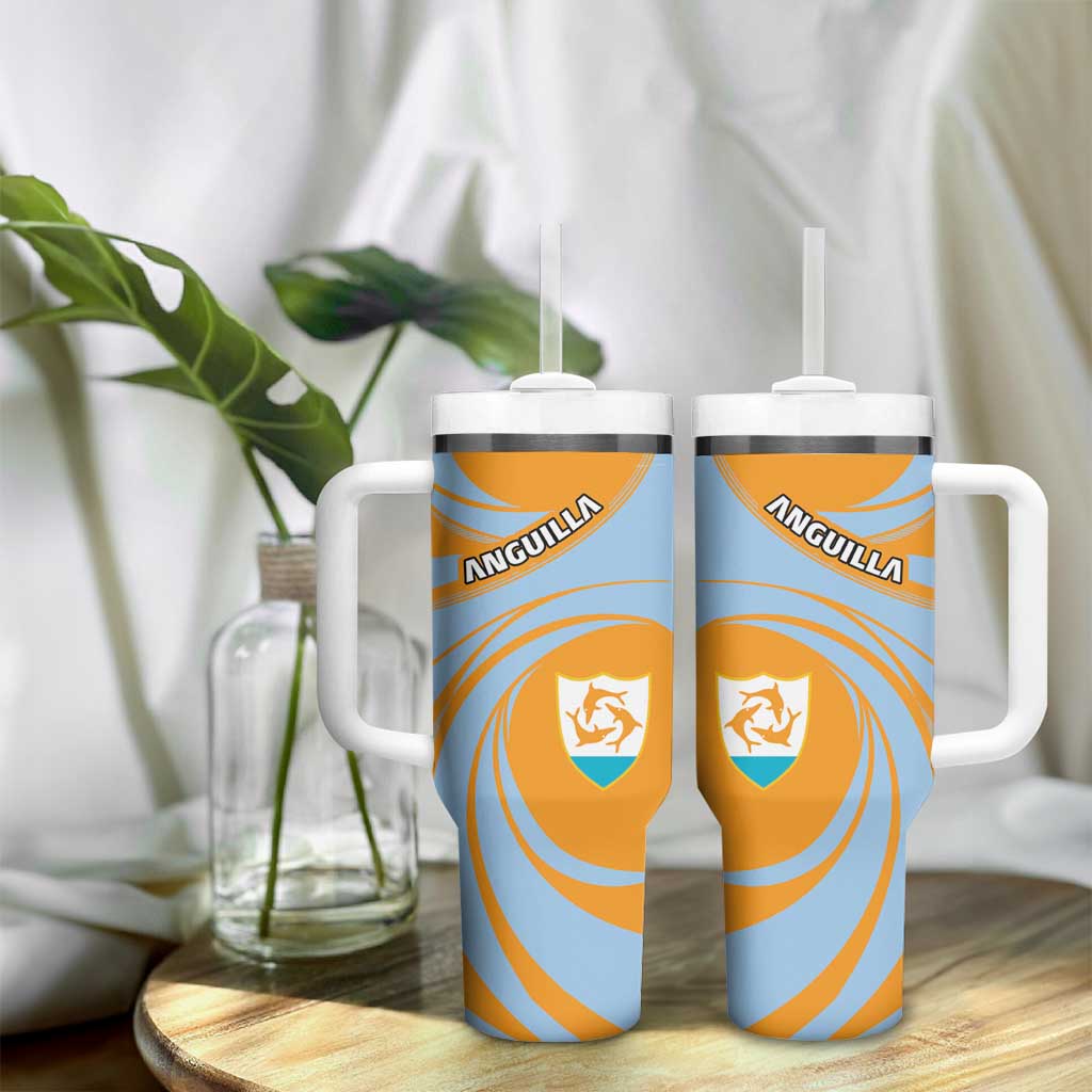 Anguilla Tumbler With Handle Coat Of Arms Cricket Style - Wonder Print Shop