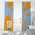 Anguilla Window Curtain Coat Of Arms Cricket Style - Wonder Print Shop