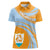 Anguilla Women Polo Shirt Coat Of Arms Cricket Style - Wonder Print Shop