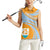Anguilla Women Sleeveless Polo Shirt Coat Of Arms Cricket Style - Wonder Print Shop