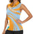 Anguilla Women Sleeveless Polo Shirt Coat Of Arms Cricket Style - Wonder Print Shop