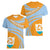 Anguilla Women V-Neck T-Shirt Coat Of Arms Cricket Style - Wonder Print Shop