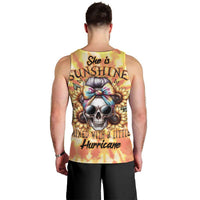 She Is Sunshine Skull Men Tank Top Tie Dye Yellow - Wonder Print Shop