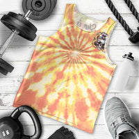She Is Sunshine Skull Men Tank Top Tie Dye Yellow - Wonder Print Shop