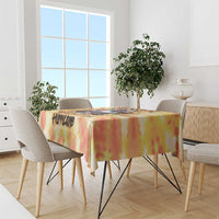 She Is Sunshine Skull Tablecloth Tie Dye Yellow - Wonder Print Shop