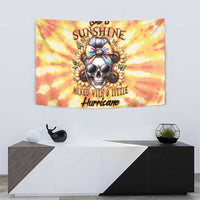 She Is Sunshine Skull Tapestry Tie Dye Yellow - Wonder Print Shop