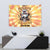 She Is Sunshine Skull Tapestry Tie Dye Yellow - Wonder Print Shop
