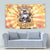 She Is Sunshine Skull Tapestry Tie Dye Yellow - Wonder Print Shop