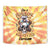She Is Sunshine Skull Tapestry Tie Dye Yellow - Wonder Print Shop