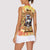 She Is Sunshine Skull Women Sleeveless Polo Shirt Tie Dye Yellow - Wonder Print Shop