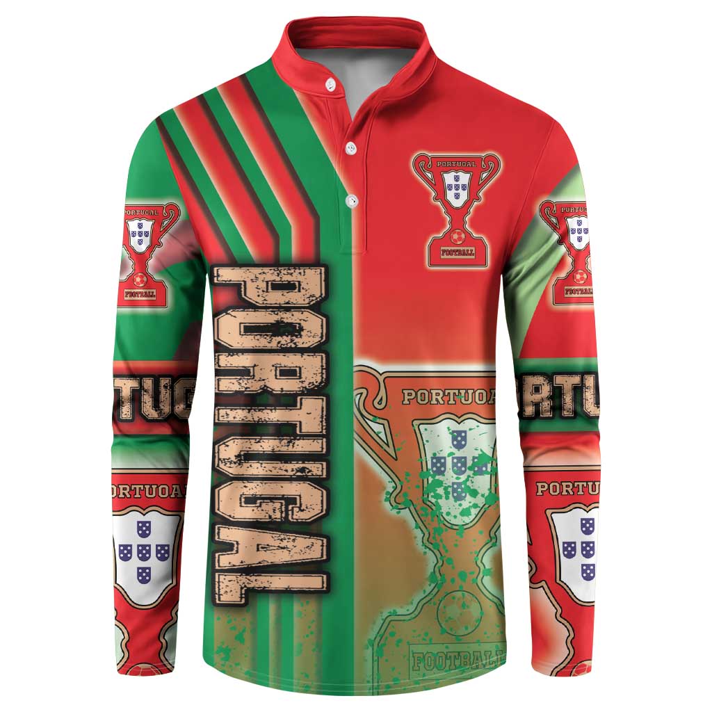 Portugal Football Button Sweatshirt Selecao das Quinas Soccer - Road To Champion