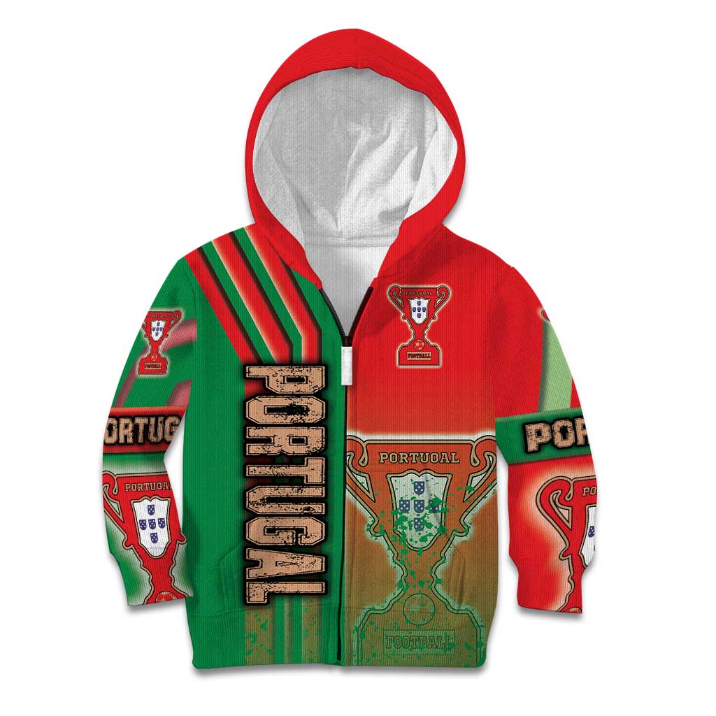 Portugal Football Kid Hoodie Selecao das Quinas Soccer - Road To Champion