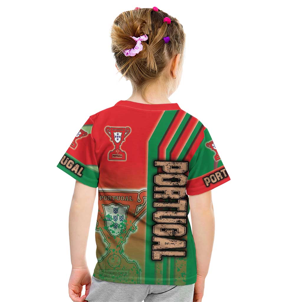 Portugal Football Kid T Shirt Selecao das Quinas Soccer - Road To Champion - Wonder Print Shop