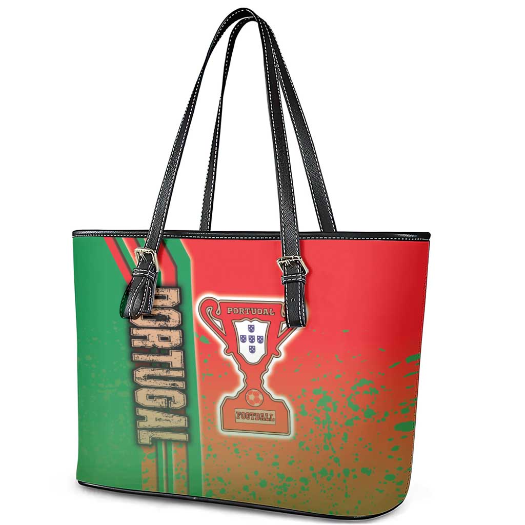 Portugal Football Leather Tote Bag Selecao das Quinas Soccer - Road To Champion