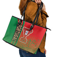 Portugal Football Leather Tote Bag Selecao das Quinas Soccer - Road To Champion