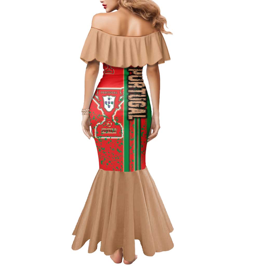 Portugal Football Mermaid Dress Selecao das Quinas Soccer - Road To Champion - Wonder Print Shop