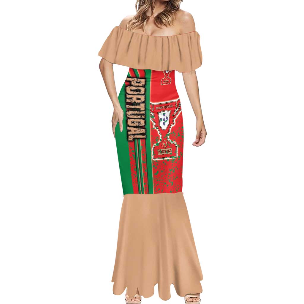 Portugal Football Mermaid Dress Selecao das Quinas Soccer - Road To Champion - Wonder Print Shop