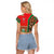 Portugal Football Raglan Cropped T Shirt Selecao das Quinas Soccer - Road To Champion - Wonder Print Shop