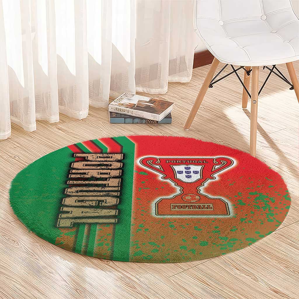 Portugal Football Round Carpet Selecao das Quinas Soccer - Road To Champion - Wonder Print Shop