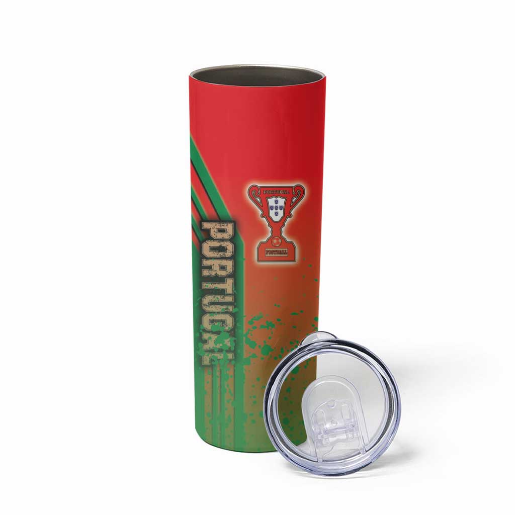 Portugal Football Skinny Tumbler Selecao das Quinas Soccer - Road To Champion