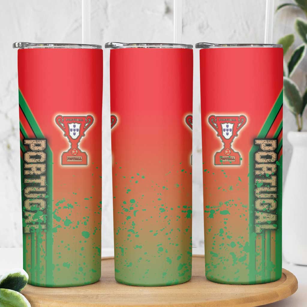 Portugal Football Skinny Tumbler Selecao das Quinas Soccer - Road To Champion