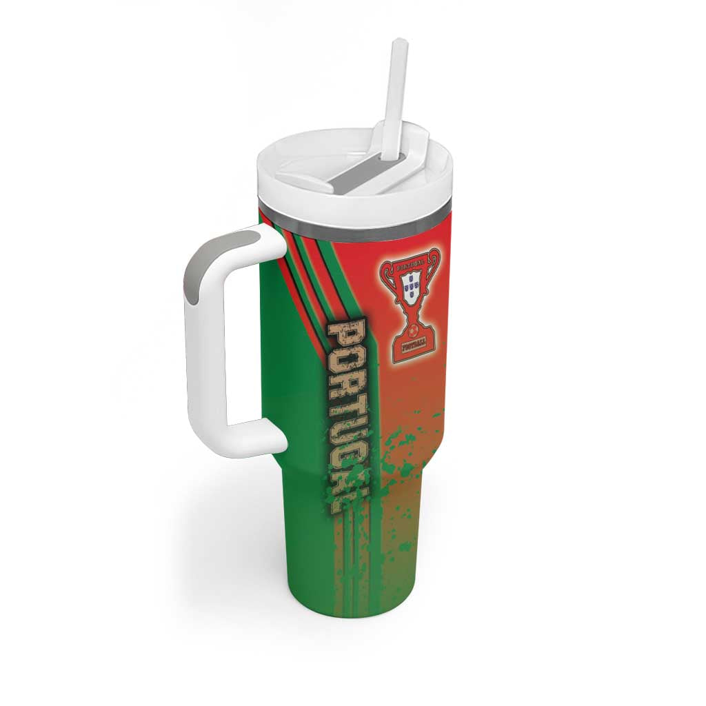 Portugal Football Tumbler With Handle Selecao das Quinas Soccer - Road To Champion