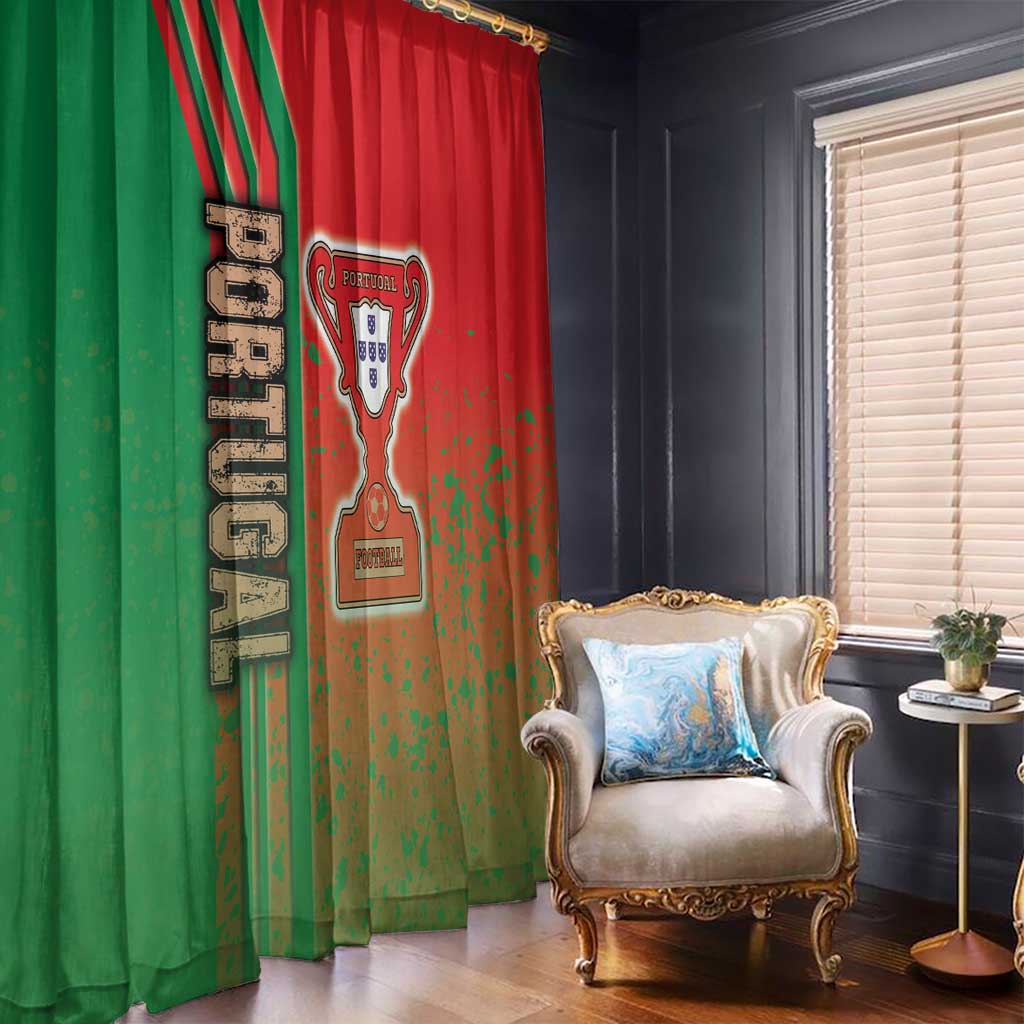 Portugal Football Window Curtain Selecao das Quinas Soccer - Road To Champion - Wonder Print Shop