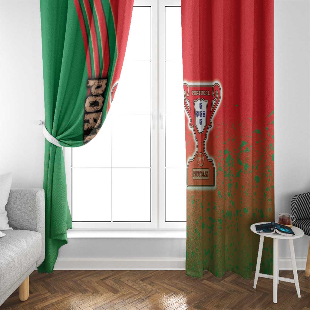 Portugal Football Window Curtain Selecao das Quinas Soccer - Road To Champion - Wonder Print Shop