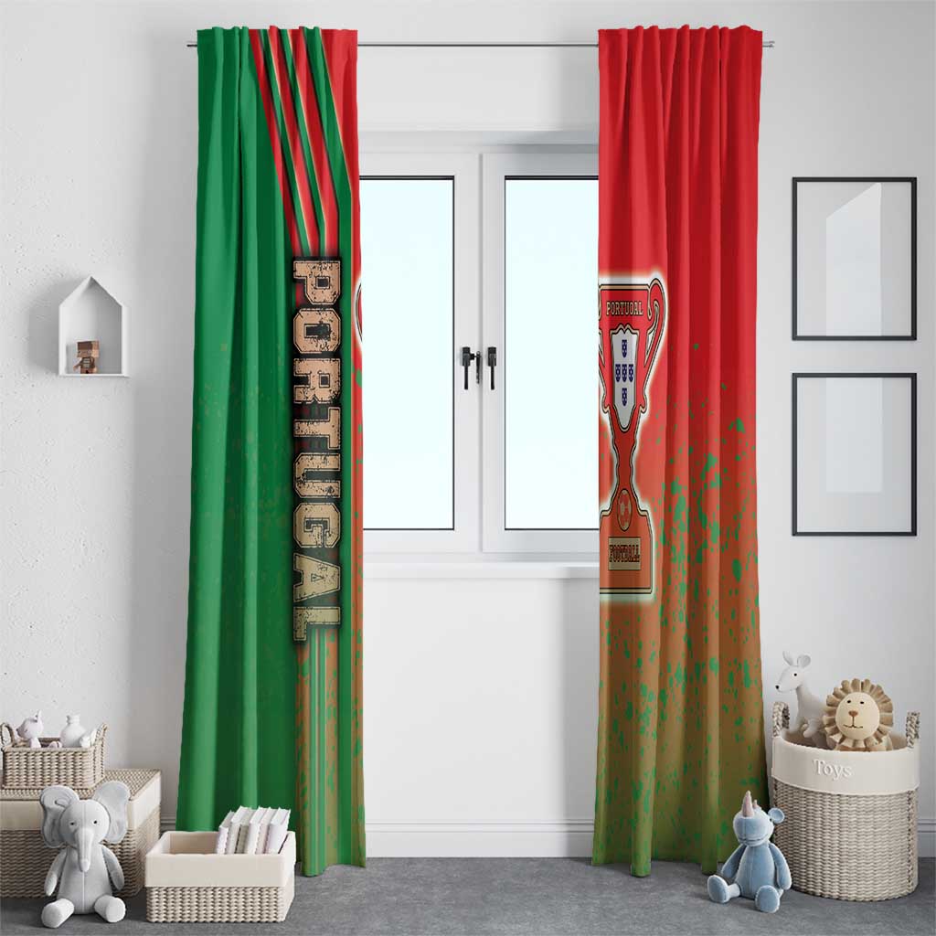 Portugal Football Window Curtain Selecao das Quinas Soccer - Road To Champion - Wonder Print Shop