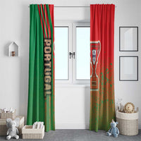 Portugal Football Window Curtain Selecao das Quinas Soccer - Road To Champion - Wonder Print Shop