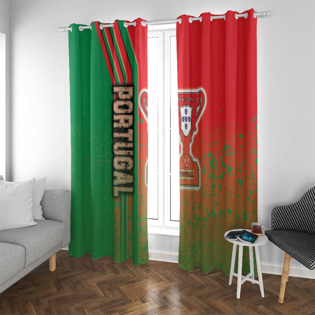 Portugal Football Window Curtain Selecao das Quinas Soccer - Road To Champion - Wonder Print Shop