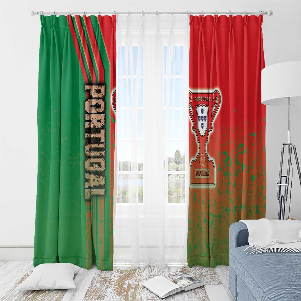 Portugal Football Window Curtain Selecao das Quinas Soccer - Road To Champion - Wonder Print Shop