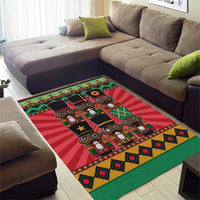 Black Nutcrackers Area Rug Afro Christmas - Wonder Print Shop