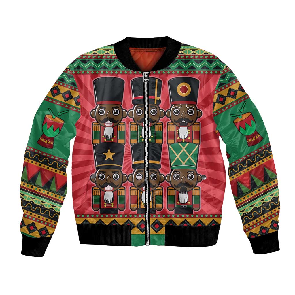 Black Nutcrackers Bomber Jacket Afro Christmas - Wonder Print Shop