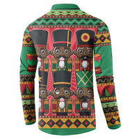 Black Nutcrackers Button Sweatshirt Afro Christmas - Wonder Print Shop