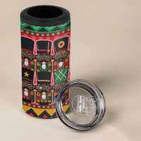 Black Nutcrackers 4 in 1 Can Cooler Tumbler Afro Christmas - Wonder Print Shop