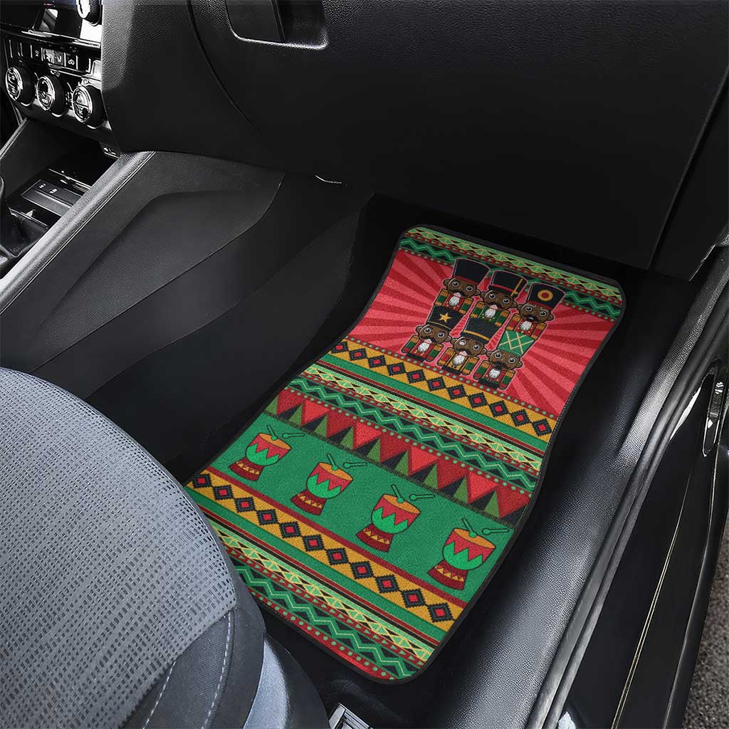 Black Nutcrackers Car Mats Afro Christmas - Wonder Print Shop
