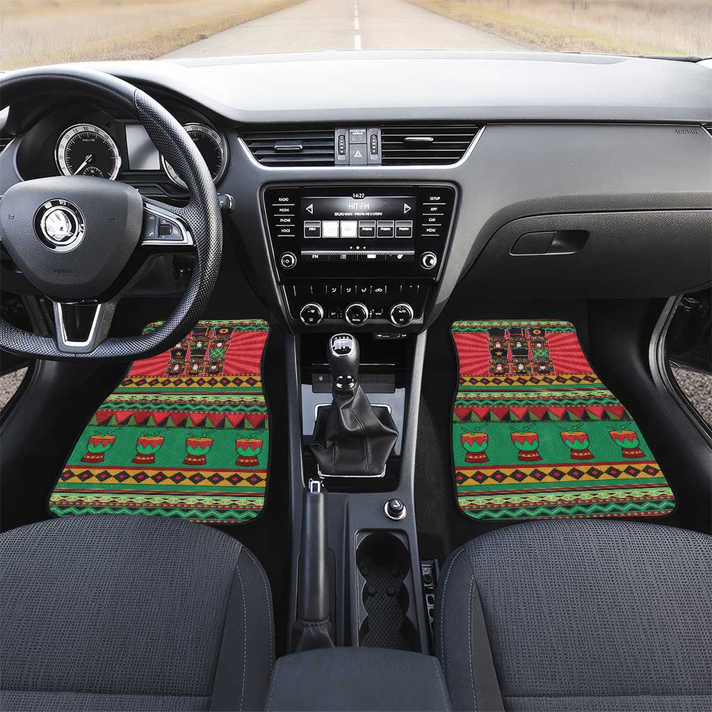 Black Nutcrackers Car Mats Afro Christmas - Wonder Print Shop