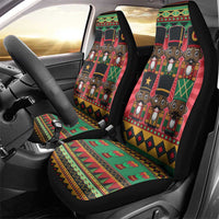Black Nutcrackers Car Seat Cover Afro Christmas - Wonder Print Shop