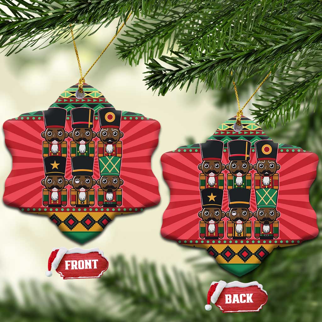 Black Nutcrackers Ceramic Ornament Afro Christmas - Wonder Print Shop
