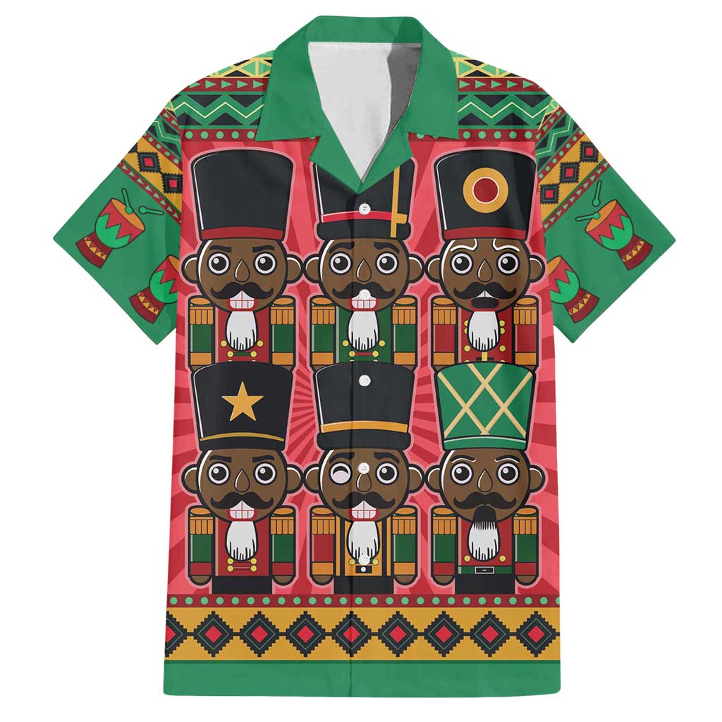 Black Nutcrackers Family Matching Off Shoulder Maxi Dress and Hawaiian Shirt Afro Christmas - Wonder Print Shop