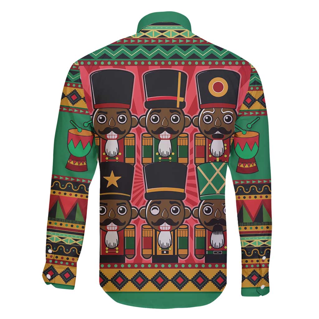Black Nutcrackers Family Matching Off Shoulder Short Dress and Hawaiian Shirt Afro Christmas - Wonder Print Shop